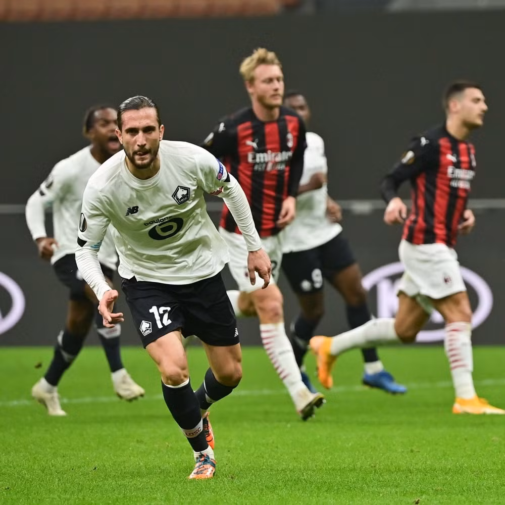 CLB Lille thắng đậm AC Milan tỉ số 3-0 tại San Siro. Ảnh: vov.vn