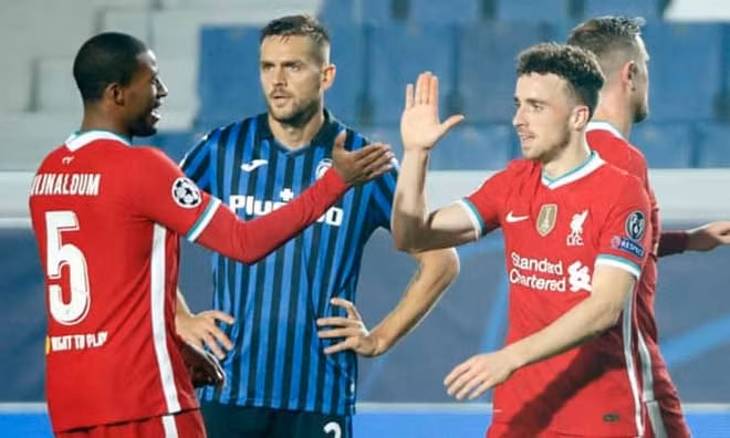 Cầu thủ Jota tỏa sáng trước Atalanta. Ảnh: TL
