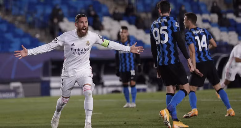 Ramos gúp Real Madrid ghi bàn nâng tỉ số lên 2-0. Ảnh: thethaovanhoa.vn