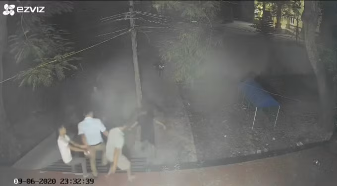 Thời điểm xảy ra vụ việc khoảng 23h20 phút ngày 6/9/2020 được camera ghi lại