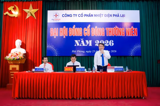 Nhiệt điện Phả Lại: Đại hội đồng cổ đông thường niên năm 2026 thành công tốt đẹp