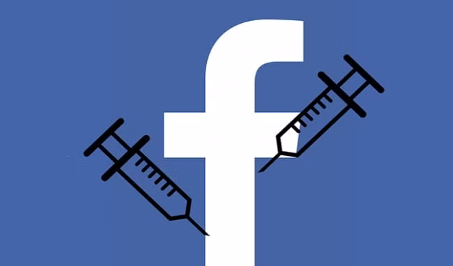 Facebook không cho phép đăng bài chứa nội dung lôi kéo việc từ chối tiêm vaccine. Ảnh: internet.