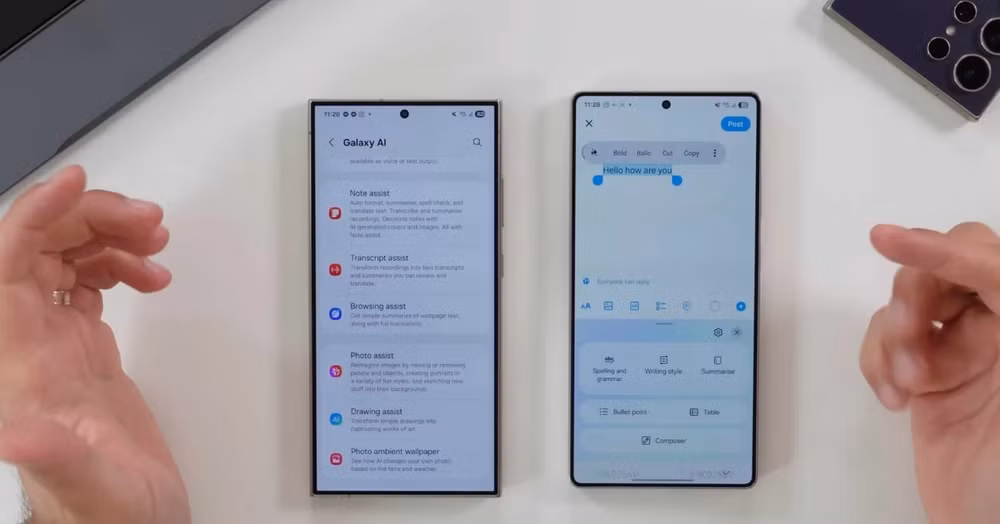 one ui 70 galaxy ai ho tro viet tren moi ban phim voi writing assist hinh 1