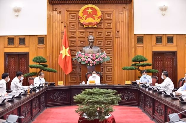 Quang cảnh buổi làm việc của Thủ tướng với ngành Thanh tra.