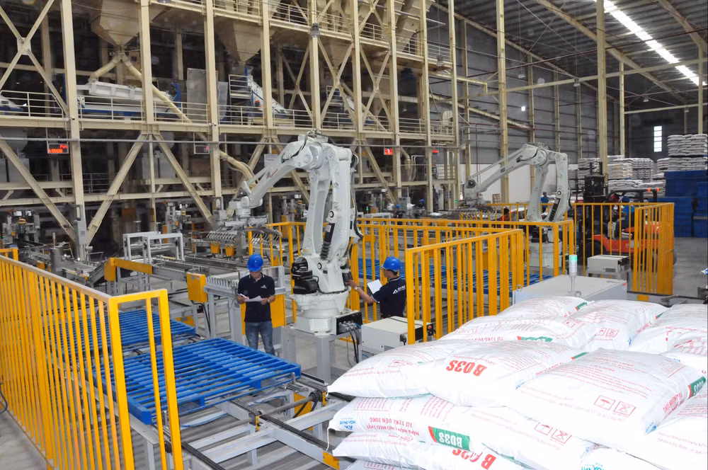 Dây chuyền sản xuất thức ăn chăn nuôi Hòa Phát