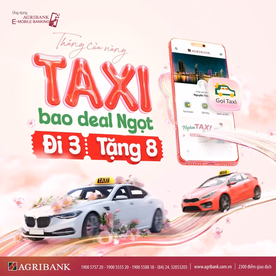 thang cua nang uu dai lon tang ngay 50000 dong khi goi taxi tren agribank e mobile banking hinh 1