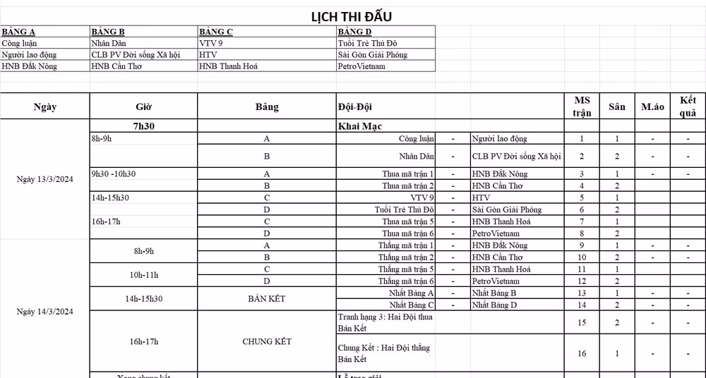 lich thi dau giai bong da cup nha bao va cong luan lan iii nam 2024 hinh 2