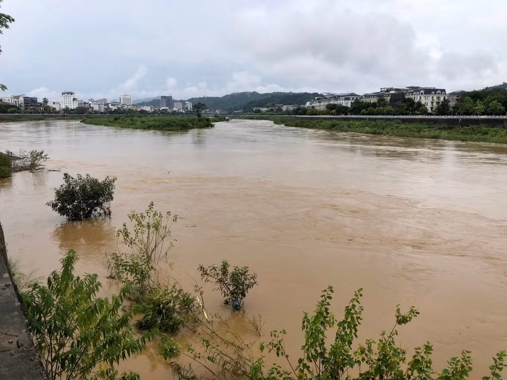 lũ lớn sông Hồng Lào Cai