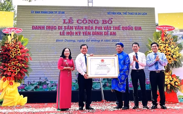 cong bo le hoi ky yen dinh di an la di san van hoa phi vat the quoc gia hinh 1