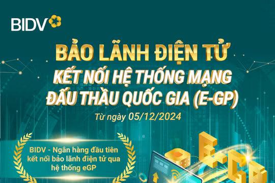Ngân hàng tiên phong kết nối Mạng đấu thầu quốc gia để triển khai bảo lãnh dự thầu điện tử