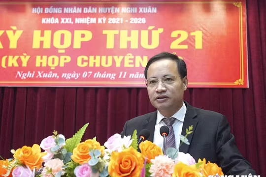 Đồng chí Nguyễn Văn Hiếu được bầu giữ chức Chủ tịch UBND huyện Nghi Xuân