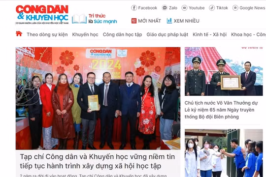 Tạp chí Công dân và Khuyến học ra mắt giao diện mới, cải thiện nội dung và hình thức