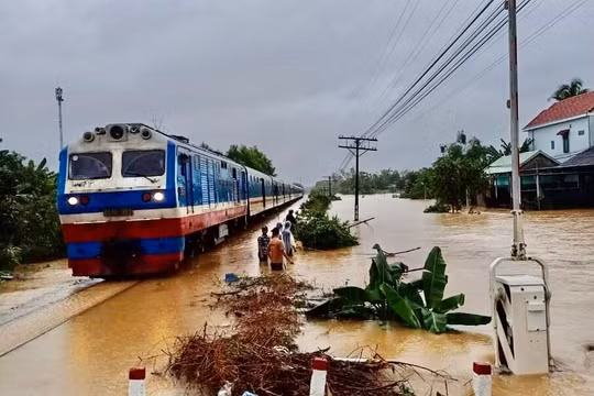 Ngành đường sắt nhận vận chuyển miễn phí hàng hóa cứu trợ nhân dân vùng lũ