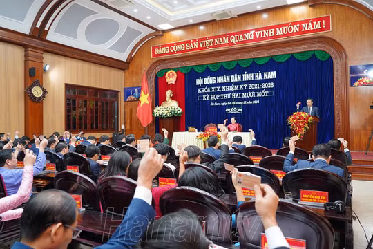 HĐND tỉnh Hà Nam khóa XIX thông qua 32 Nghị quyết tại Kỳ họp thường lệ cuối năm 2024