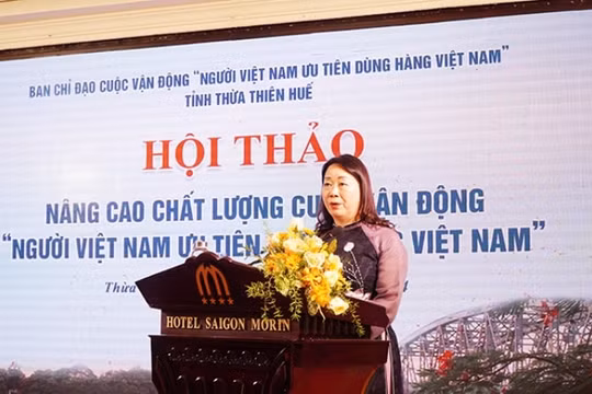 Tổ chức Hội thảo Nâng cao chất lượng Cuộc vận động "Người Việt Nam ưu tiên dùng hàng Việt Nam" tại Huế