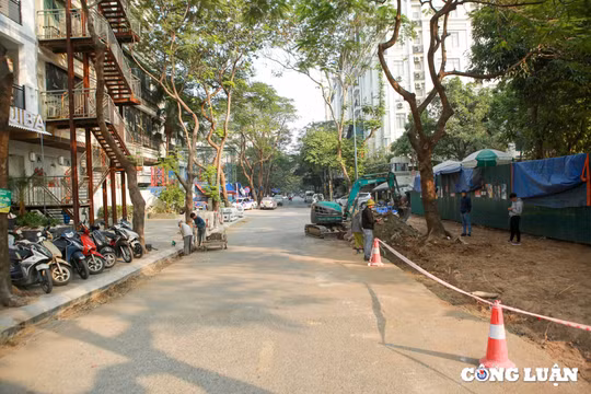 Hà Nội: Tuyến đường ngõ 75 Trần Thái Tông bắt đầu được sửa chữa