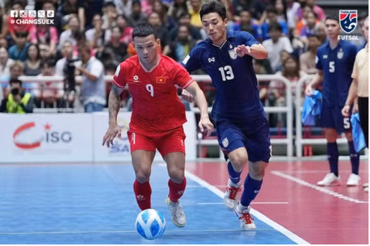 Đội tuyển futsal Việt Nam xếp vị trí cao trên bảng xếp hạng FIFA