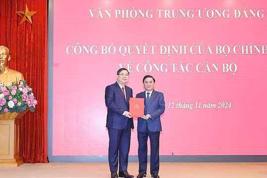 Bí thư Tỉnh ủy Nam Định Phạm Gia Túc làm Phó Chánh văn phòng Trung ương Đảng