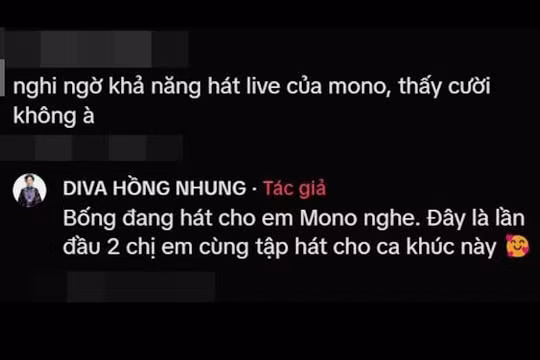 Dân mạng nghi ngờ khả năng hát live của MONO, diva Hồng Nhung liền lên tiếng