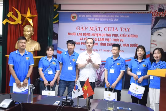 Thái Bình: Tiếp tục xuất khẩu lao động làm việc thời vụ tại Hàn Quốc