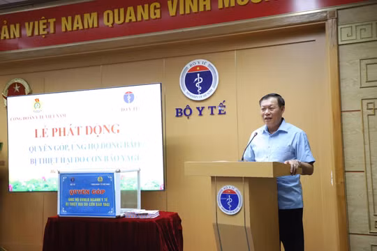 Bộ Y tế phát động quyên góp hỗ trợ đoàn viên lao động ngành Y tế bị thiệt hại do bão số 3
