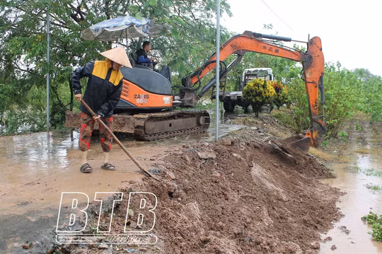 Nước trên các sông dâng cao, Thái Bình phát lệnh báo động II - III