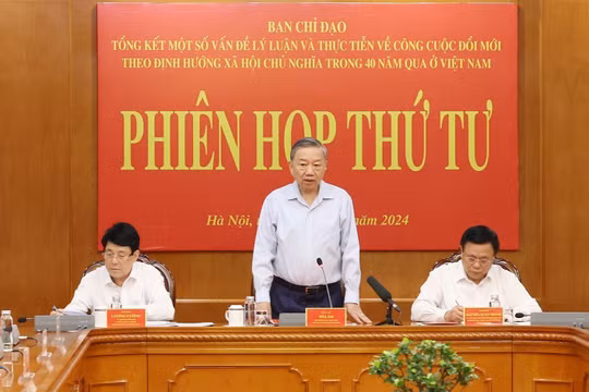 Tổng Bí thư, Chủ tịch nước Tô Lâm chủ trì Phiên họp thứ tư Ban Chỉ đạo Tổng kết 40 năm Đổi mới