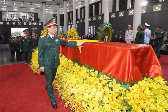 Đoàn Quân ủy Trung ương, Bộ Quốc phòng viếng Tổng Bí thư Nguyễn Phú Trọng