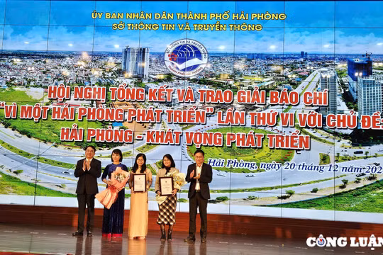19 tác phẩm đoạt giải báo chí "Vì một Hải Phòng phát triển" lần thứ VI