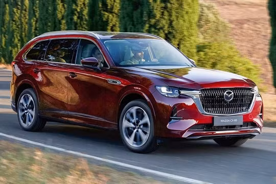 Xem trước mẫu xe Mazda CX-80 lộ diện tại châu Âu