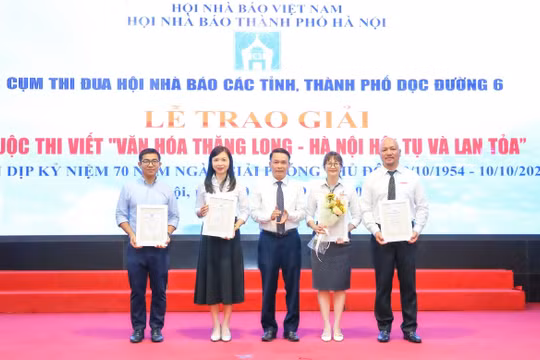 Trao giải Cuộc thi viết về 'Văn hóa Thăng Long - Hà Nội hội tụ và lan tỏa'