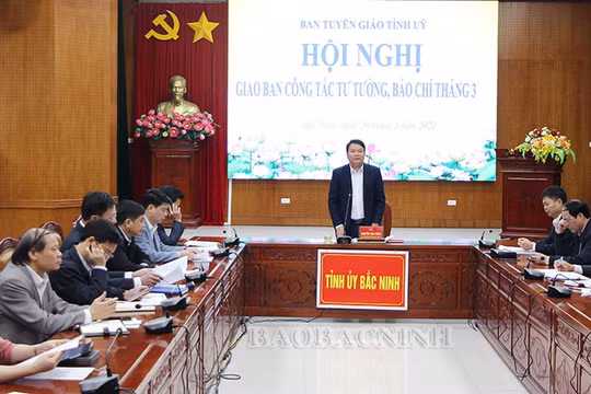 Bắc Ninh: Ban Tuyên giáo Tỉnh ủy định hướng công tác tư tưởng, báo chí cho các đơn vị