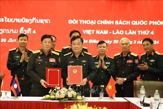 Quan hệ hợp tác quốc phòng Việt Nam - Lào đạt nhiều kết quả thực chất