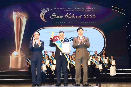 Giải pháp quản lý tài chính cửa hàng MyShop của KienLongBank giành giải thưởng Sao Khuê 2023