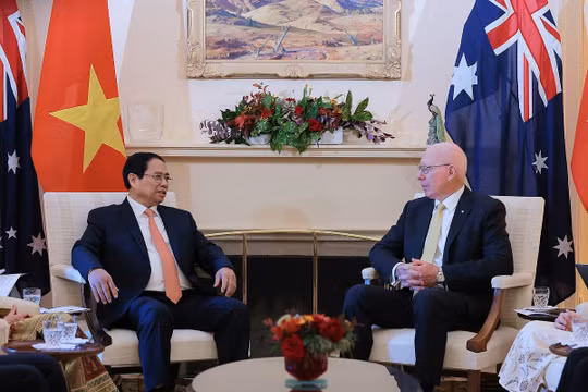 Thủ tướng Phạm Minh Chính hội kiến Toàn quyền Australia David Hurley