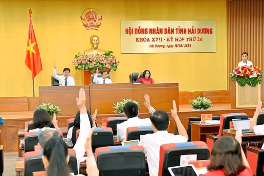 Những nghị quyết nào được thông qua tại Kỳ họp thứ 26 HĐND tỉnh Hải Dương khoá XVII?