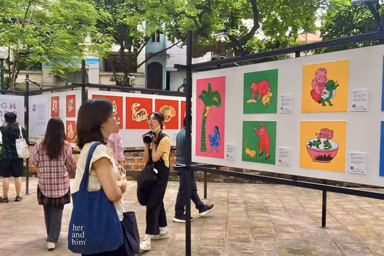 Độc đáo không gian triển lãm 'Dân gian trong Gen Z'