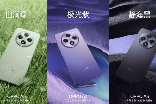 OPPO A3 ấn định ngày ra mắt, tại thị trường Trung Quốc