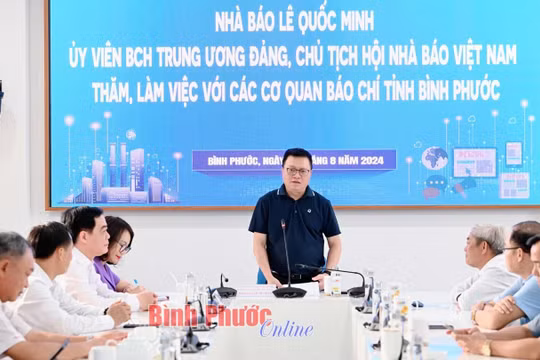 Chủ tịch Hội Nhà báo Việt Nam Lê Quốc Minh: Các báo Đảng địa phương cần tăng cường ứng dụng công nghệ làm báo hiện đại