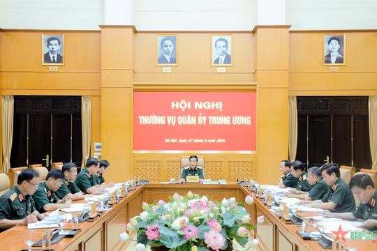 Đại tướng Phan Văn Giang chủ trì Hội nghị Thường vụ Quân ủy Trung ương