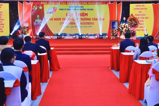 Kỷ niệm 40 năm thành lập phường Tân Mai: Khẳng định những thành tựu và hướng tới tương lai