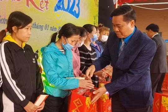Ninh Bình: Nhiều hoạt động chăm lo đoàn viên, người lao động dịp Tết 2024