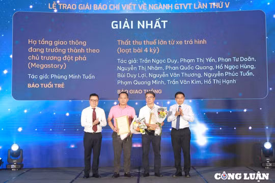 Trao Giải Báo chí viết về ngành Giao thông vận tải lần thứ V: 28 tác phẩm được vinh danh