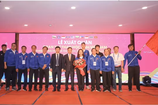 Đoàn thể thao học sinh Việt Nam xuất quân dự Đại hội Thể thao học sinh Đông Nam Á