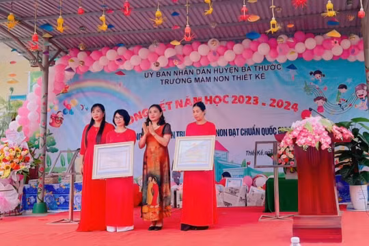 Trường Mầm non Thiết Kế (Bá Thước – Thanh Hóa): Đoàn kết xây dựng trường chuẩn Quốc gia