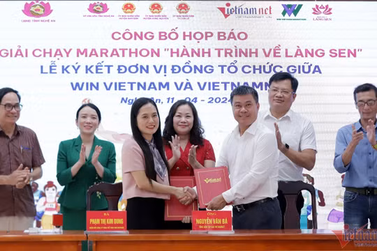 Báo VietNamNet phối hợp tổ chức giải chạy "Hành trình về Làng Sen" 2024
