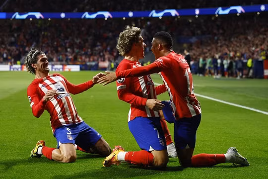 Thắng kịch tính Dortmund, Atletico tạo lợi thế ở tứ kết Champions League