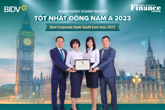BIDV giữ vững vị trí Ngân hàng SME và Ngân hàng Doanh nghiệp tốt nhất Đông Nam Á