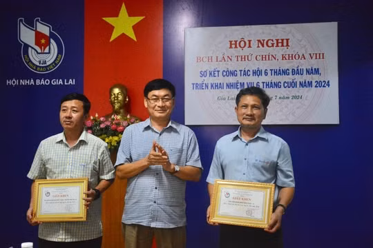 Hội Nhà báo tỉnh Gia Lai khen thưởng 2 tập thể, 16 cá nhân có thành tích xuất sắc