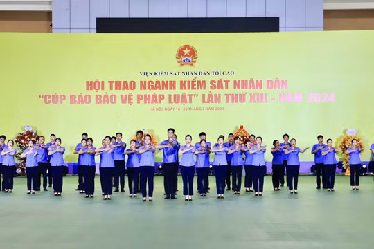 Khai mạc Hội thao ngành Kiểm sát nhân dân 'Cúp Báo Bảo vệ pháp luật' lần thứ XIII - 2024